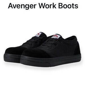 AVENGER WORK BOOTS BLADE BLACK 3 EYE CARBON SAFETY TOE MENS SNEAKERS